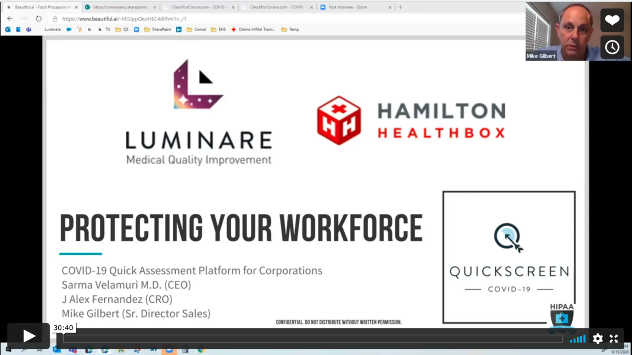 Protecting Your Workforce - Luminare and Hamilton Health Box Webinar